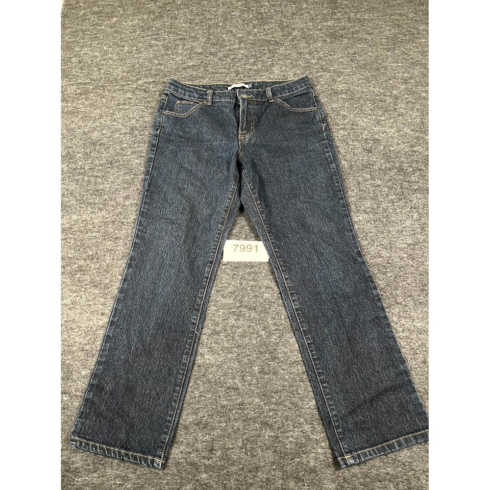 Bandolino Blu Jeans Womens 10P Blue Denim‎ Cotton Stretch Straight Leg Casual